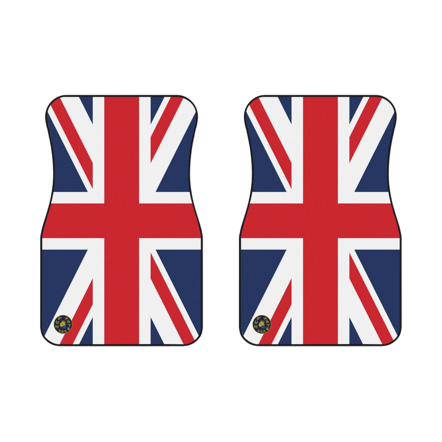 Union Jack design car floor mat with a British flag theme