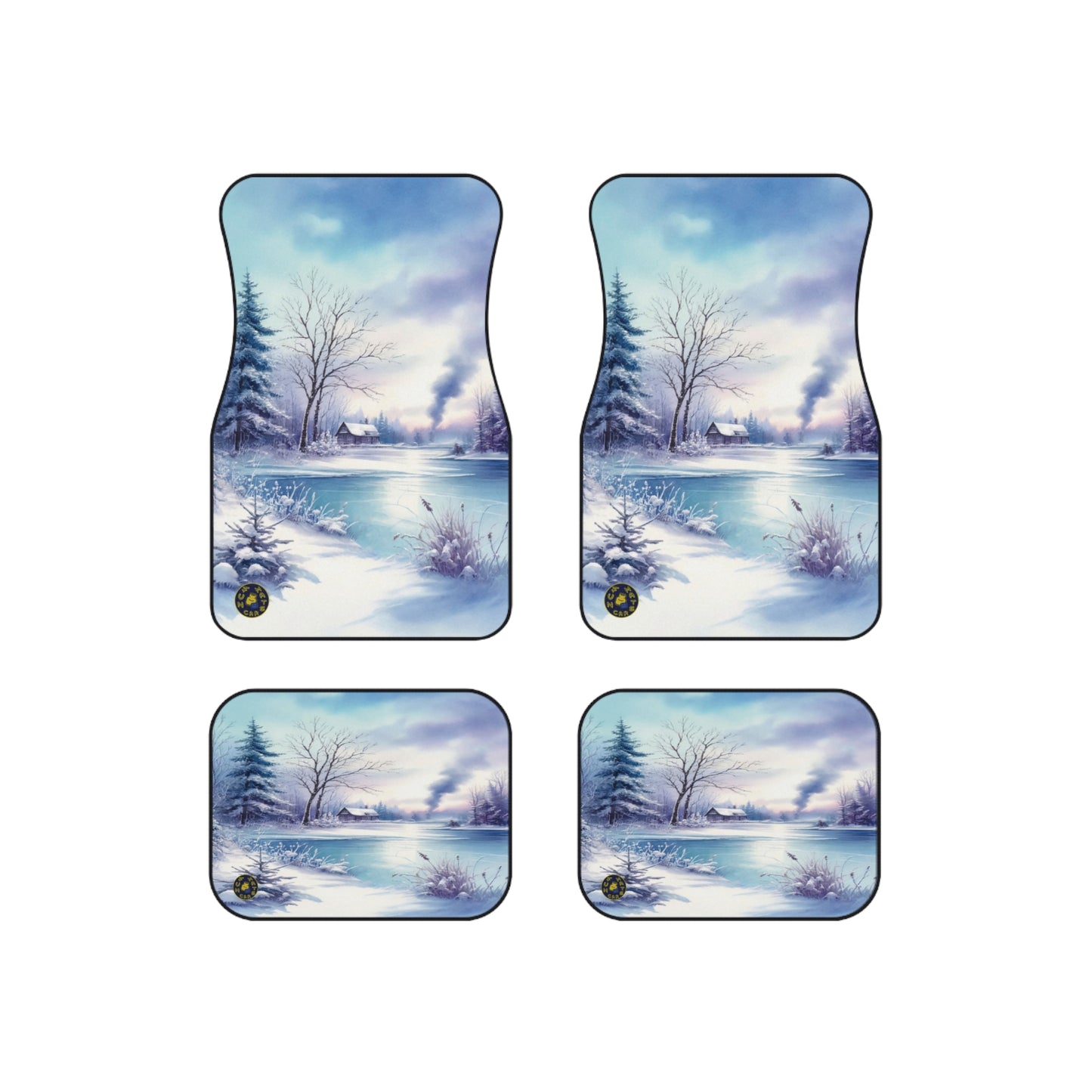 custom car floor mats - winter - white winter