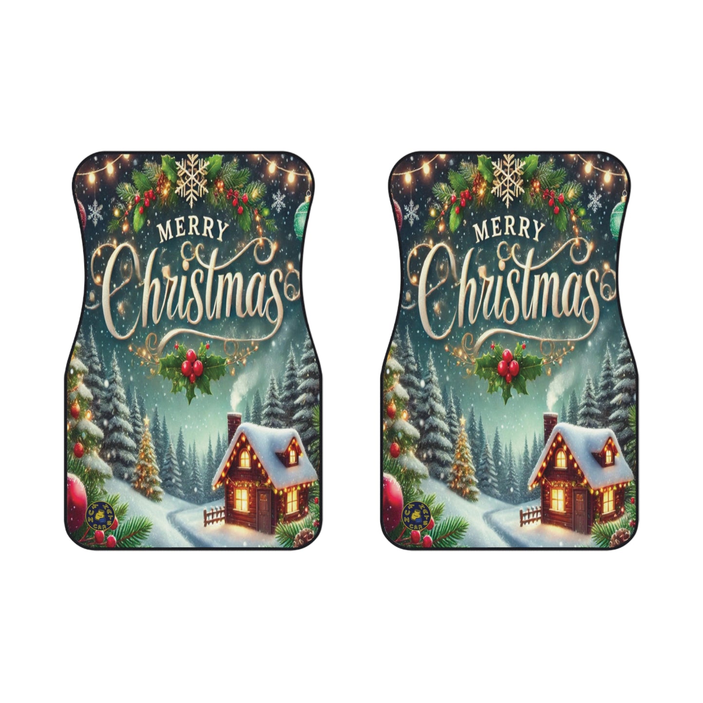 Custom Car Mats - Christmas - Christmas Evening