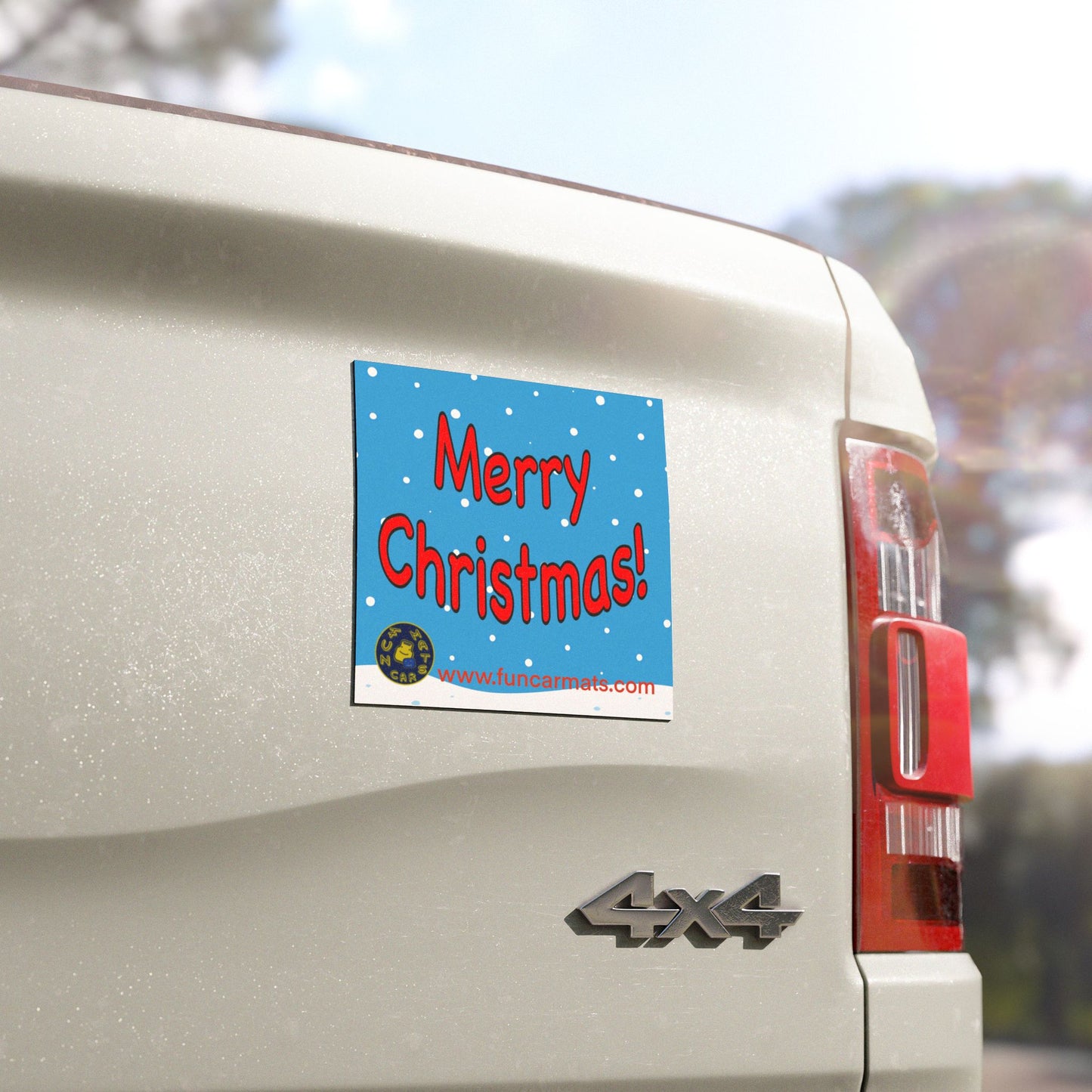 Festive Christmas Car Magnets - Cheerful Holiday Decor