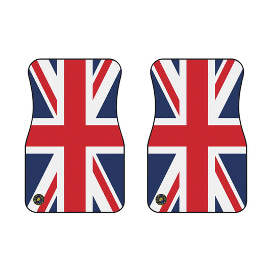 Union Jack design car floor mat with a British flag theme