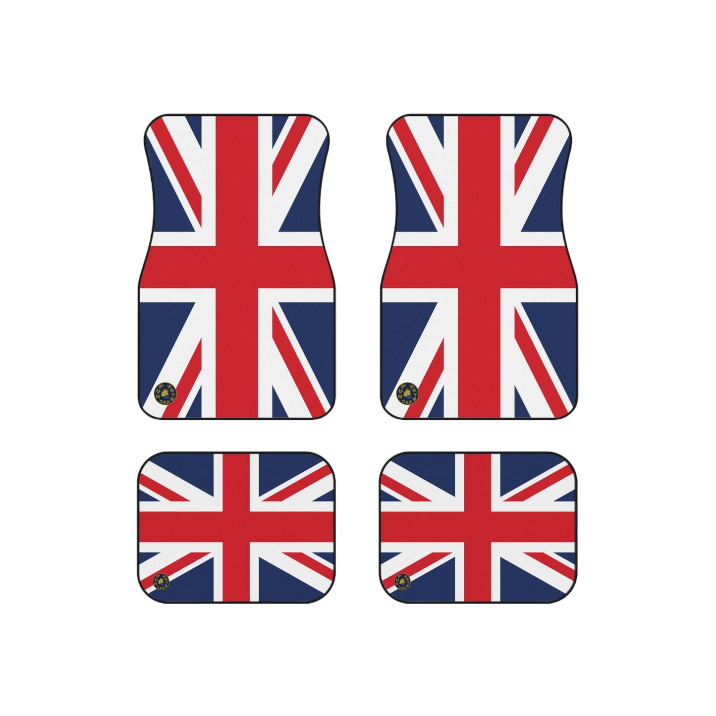 Union Jack design car floor mat with a British flag theme