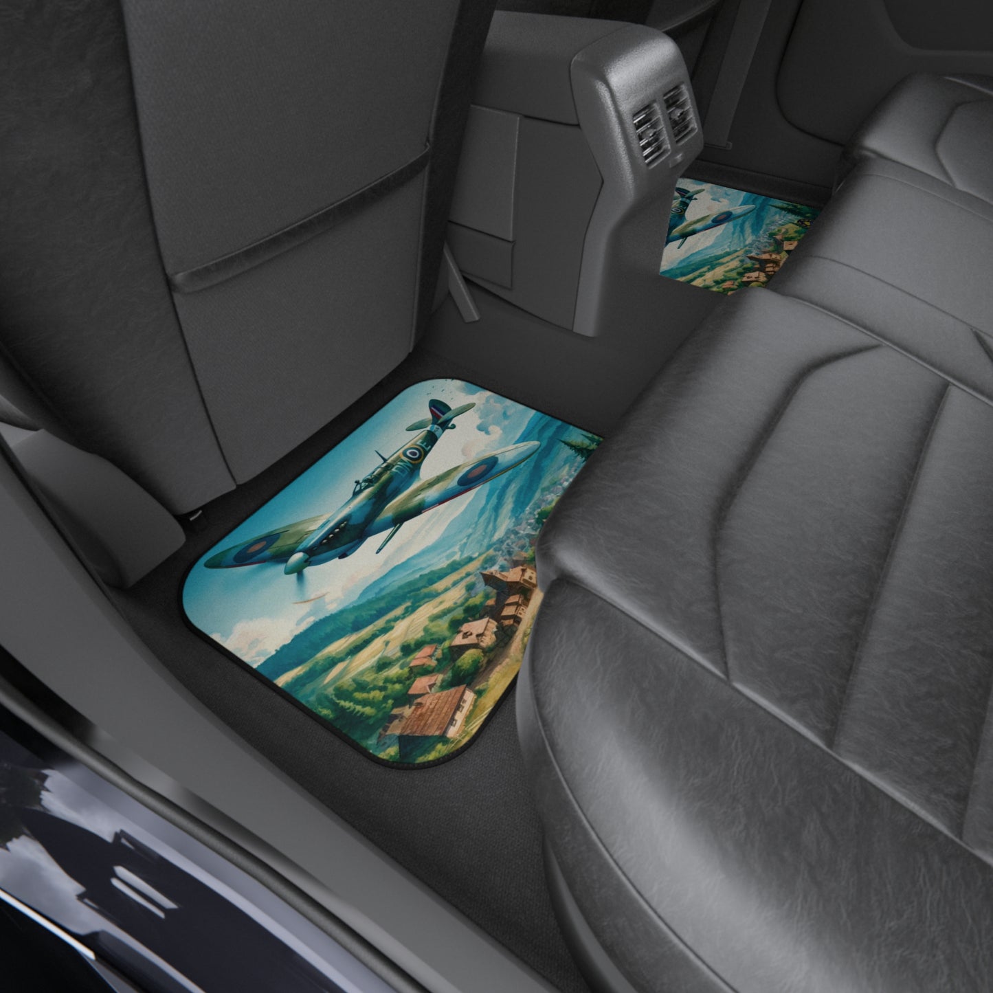 Custom Car Mats (Set of 4) - Plane - Spitfire