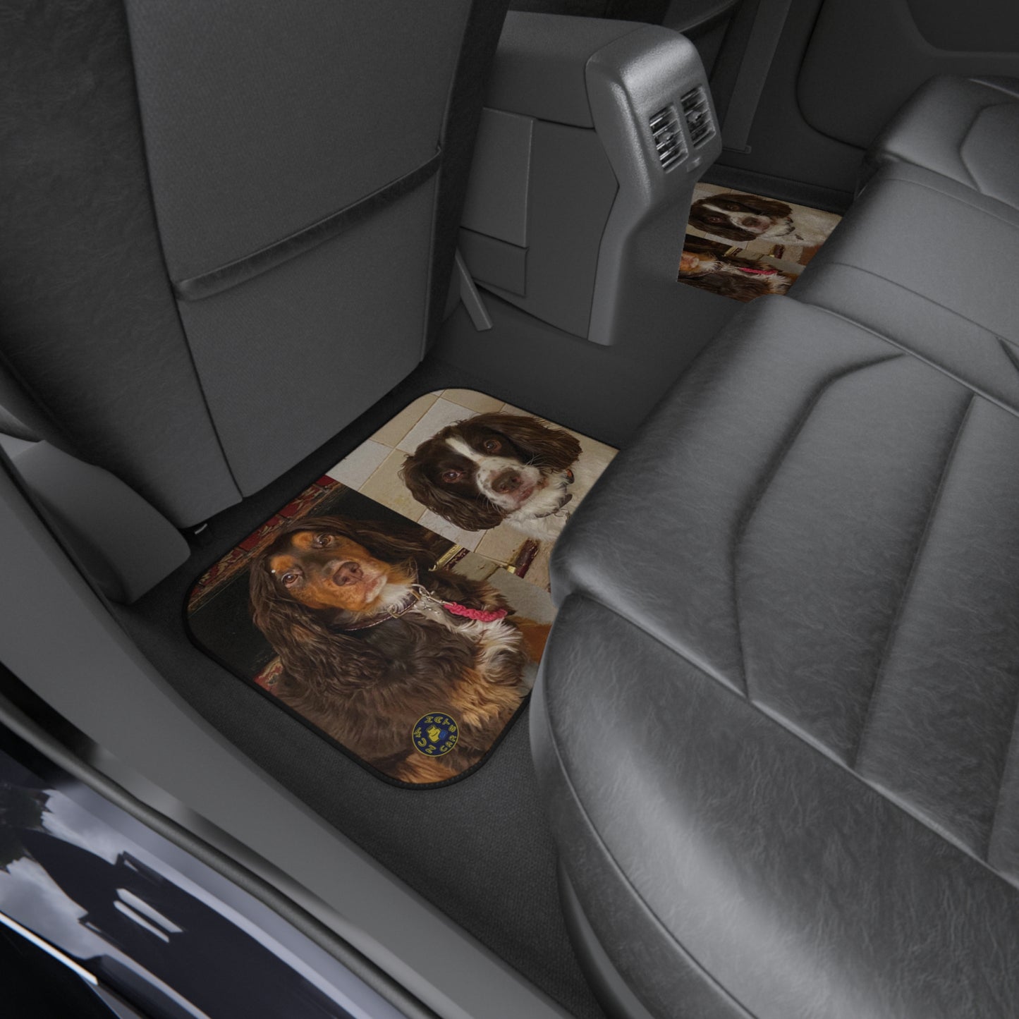 Custom Car Mats (Set of 4) - custom made - Cute dogs