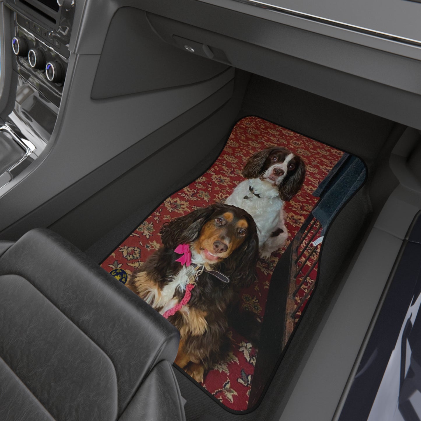 Custom Car Mats (Set of 4) - custom made - Cute dogs