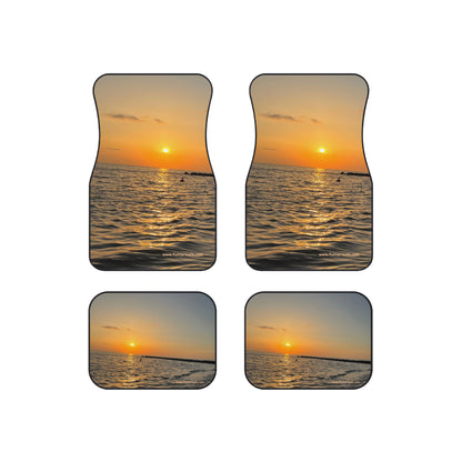 custom car mats - set of 4 - beautiful Sunset 