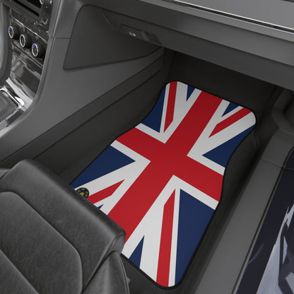 Union Jack design car floor mat with a British flag theme