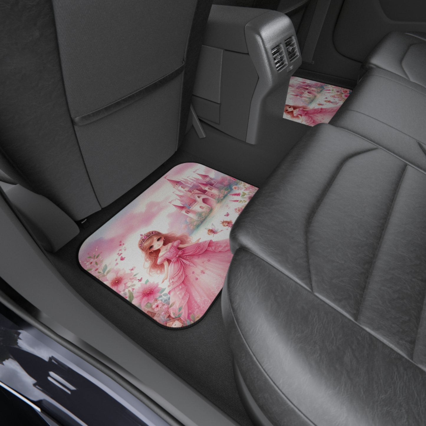 custom car mat - princess in pink