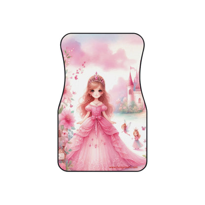 custom car mats - princess in pink