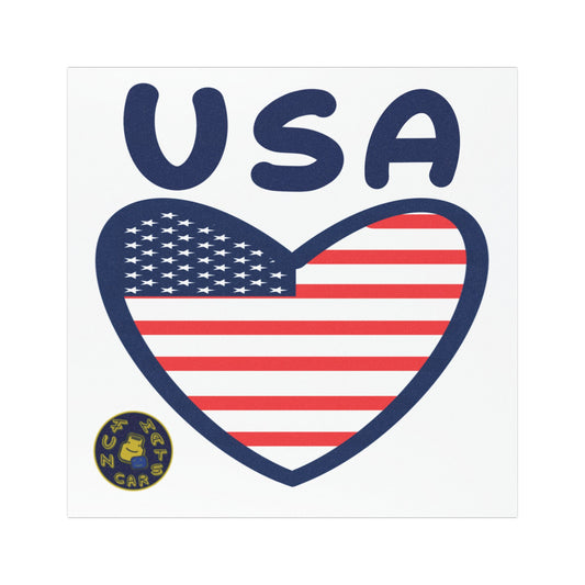 Car Magnets - USA Heart Flag Sticker