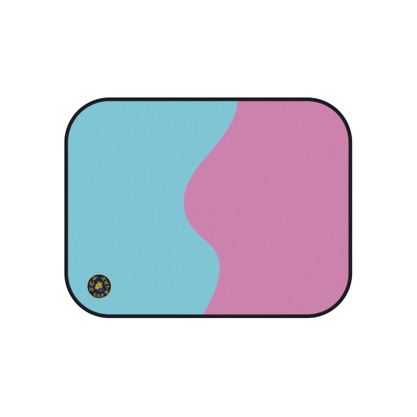 Custom Car Mats (Set of 4) - Retro - Pink and Light Blue