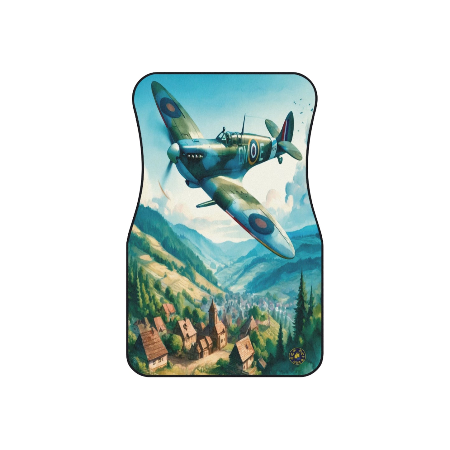 Custom Car Mats (Set of 4) - Plane - Spitfire