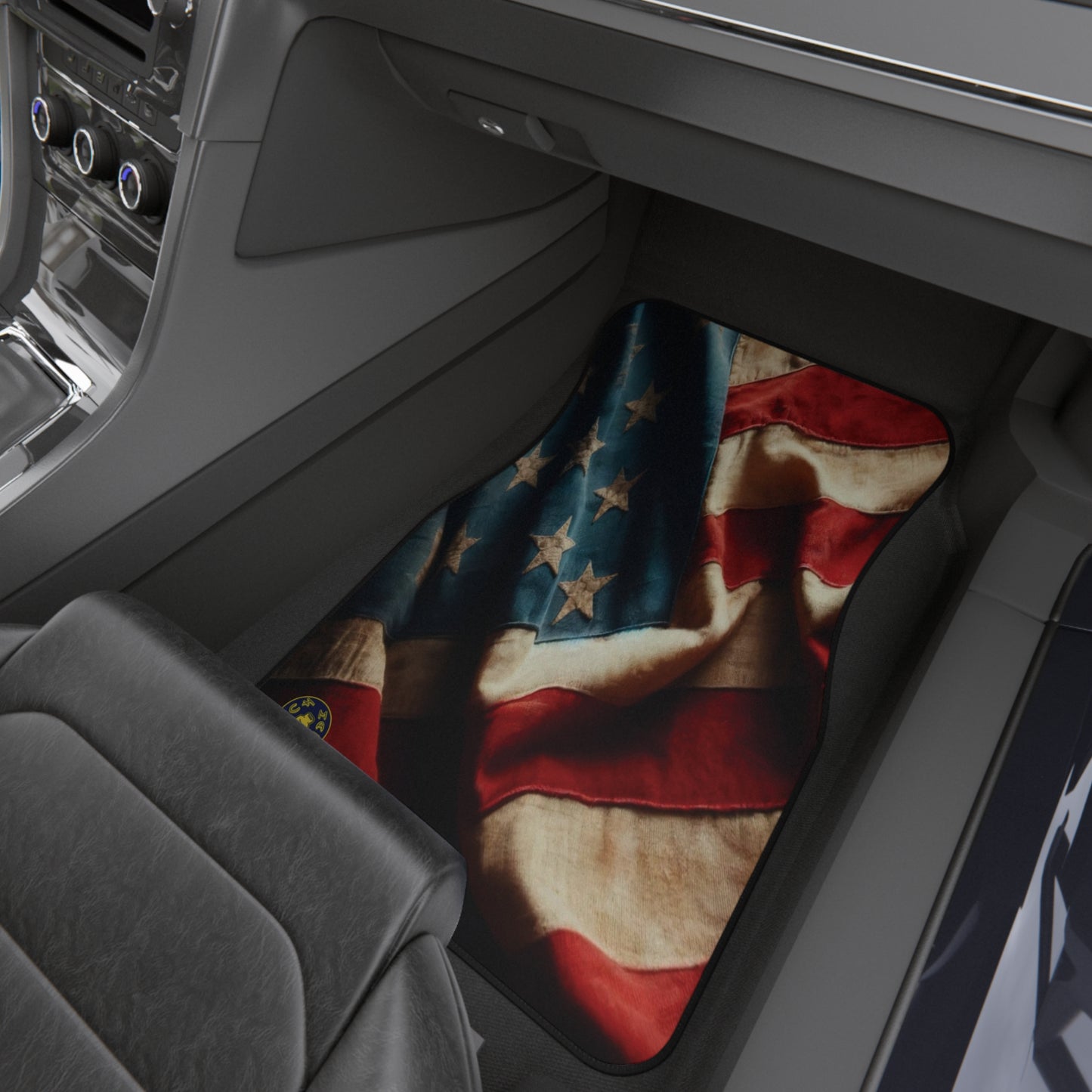 Custom Car Mats (Set of 4) - Flags - Vintage USA