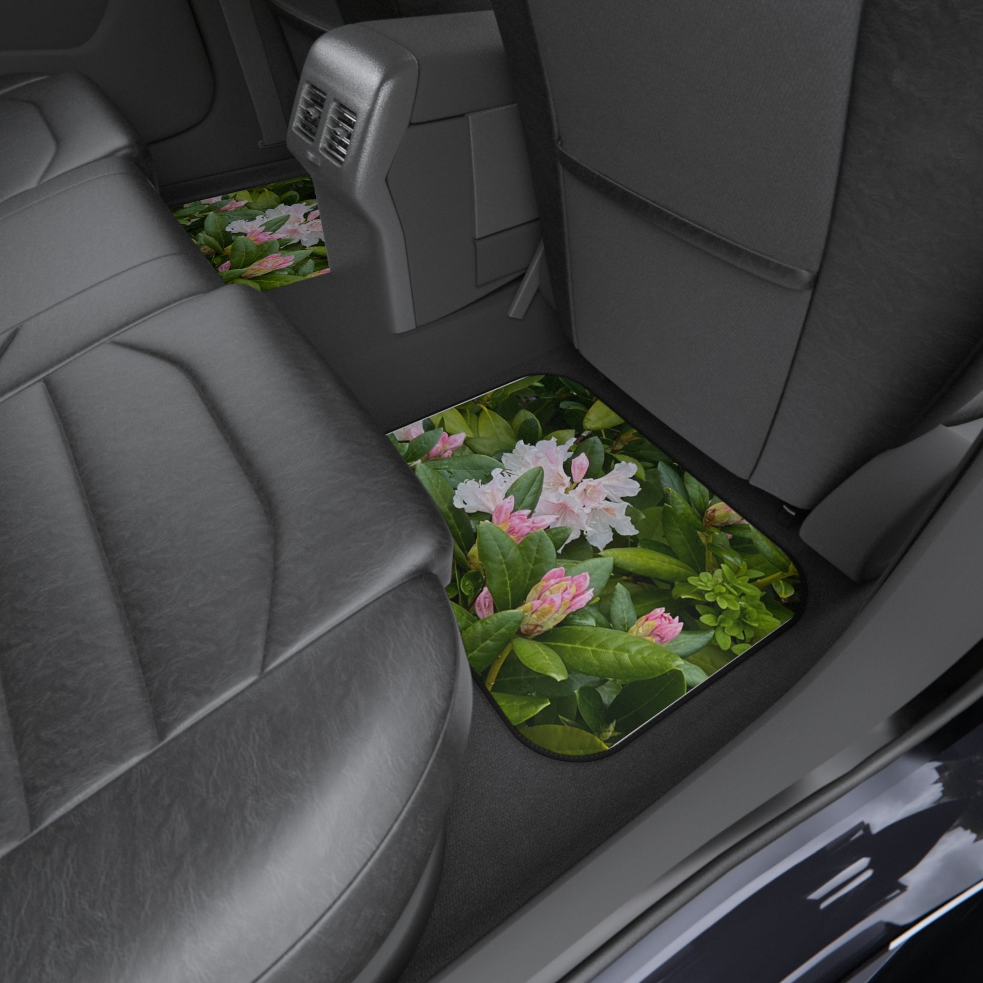 custom car mat - rear mat - spring flowers