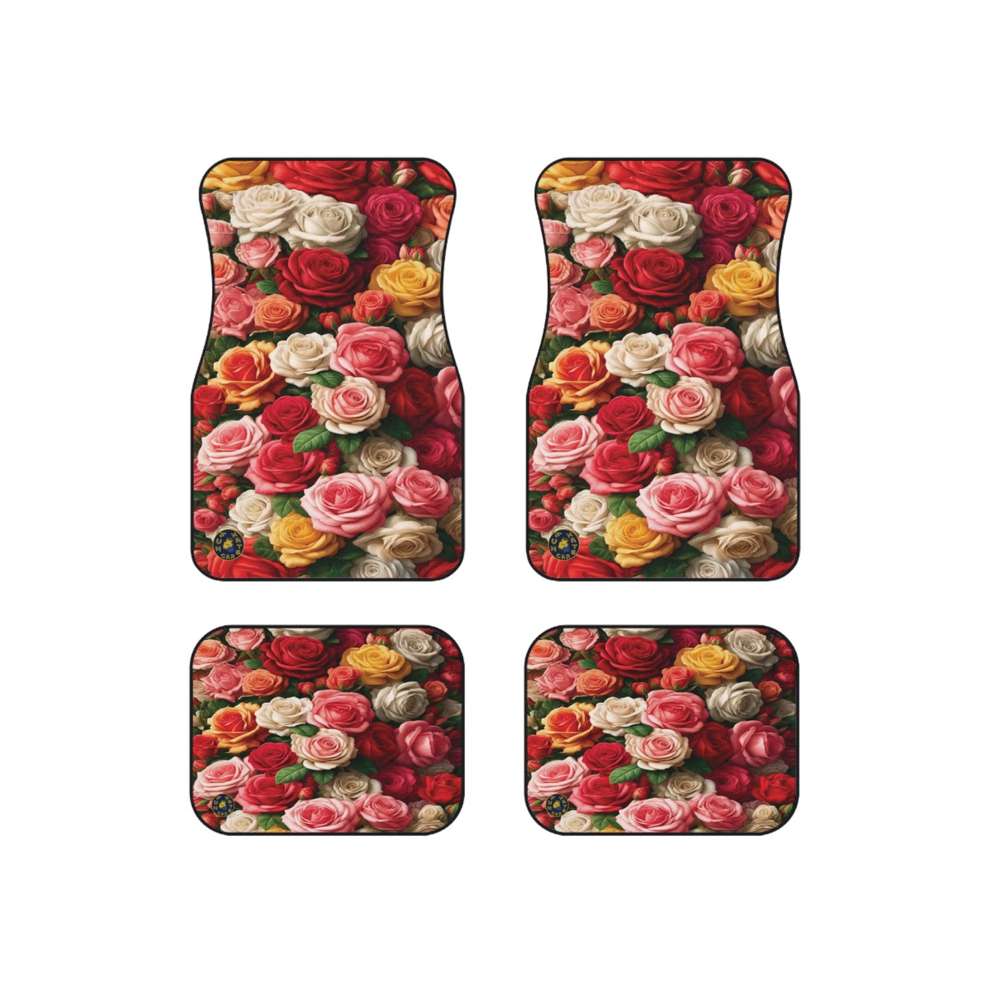 Custom Car Mats (Set of 4) - Nature - Roses