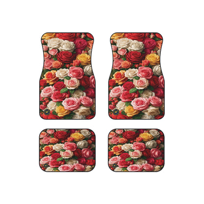 Custom Car Mats (Set of 4) - Nature - Roses