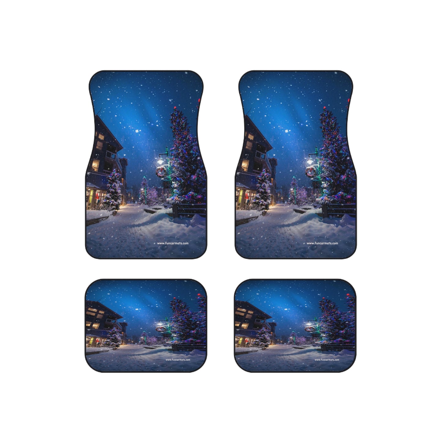 custom car mats - set of 4 - winter dreams - Christmas feel