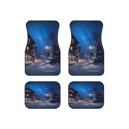 custom car mats - set of 4 - winter dreams - Christmas feel