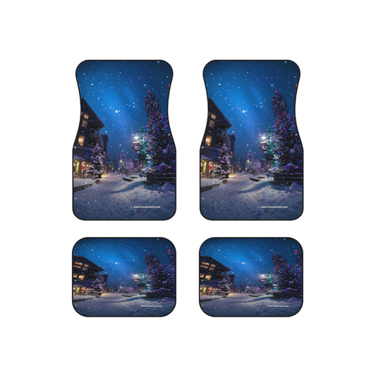 custom car mats - set of 4 - winter dreams - Christmas feel