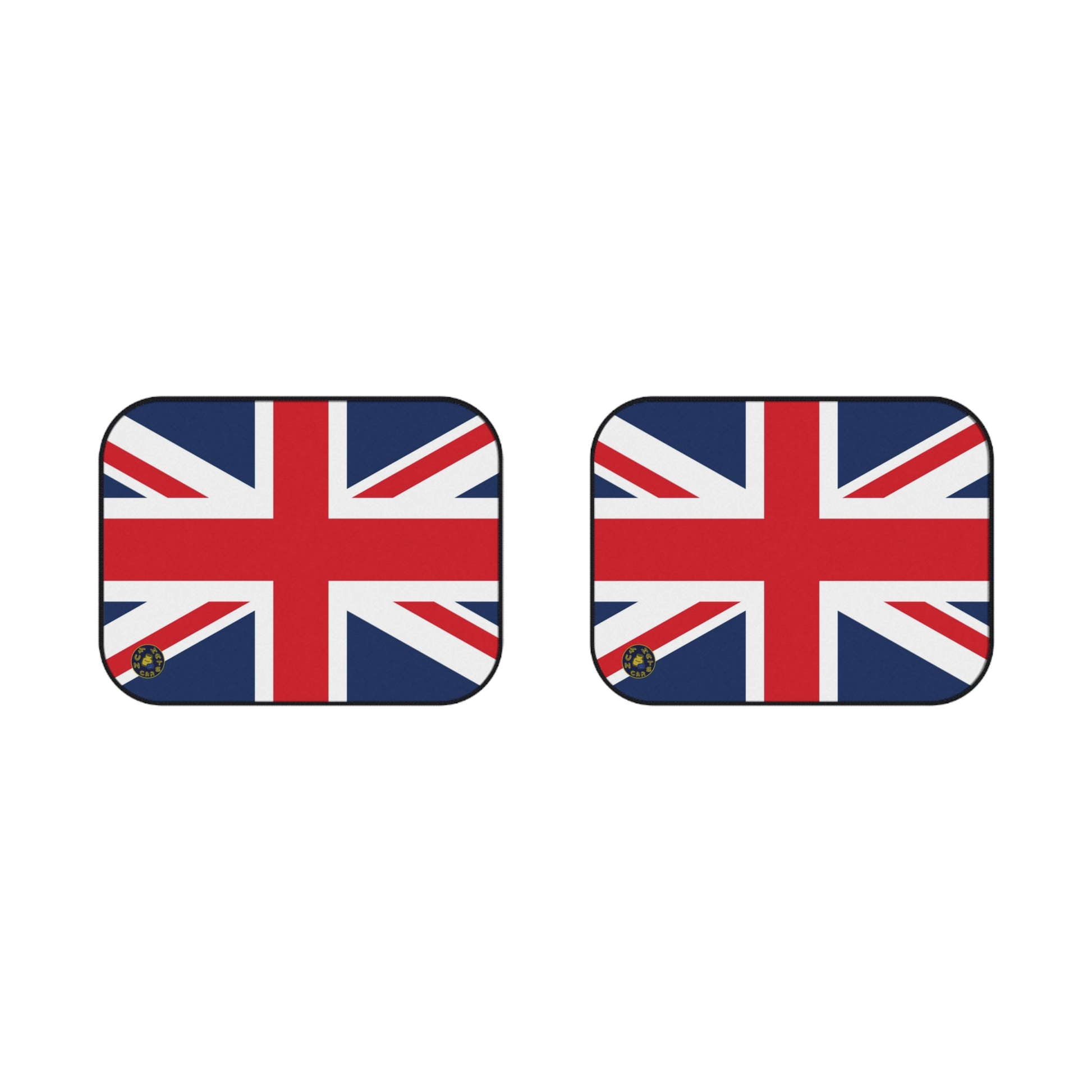 Union Jack design car floor mat with a British flag theme