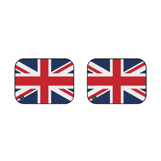 Union Jack design car floor mat with a British flag theme