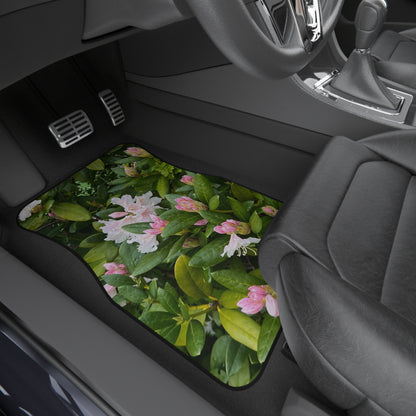 custom car mat - front driver side - spring flowers 