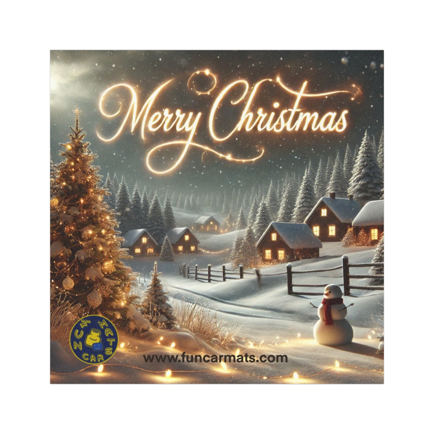 Merry Christmas Car Magnets - Festive Holiday Decor