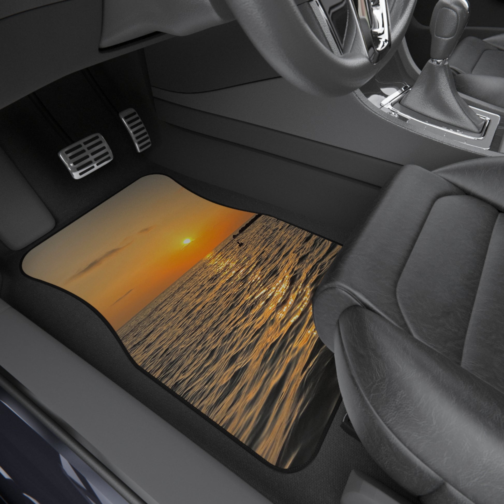 custom car mats - driver side - Sunset 