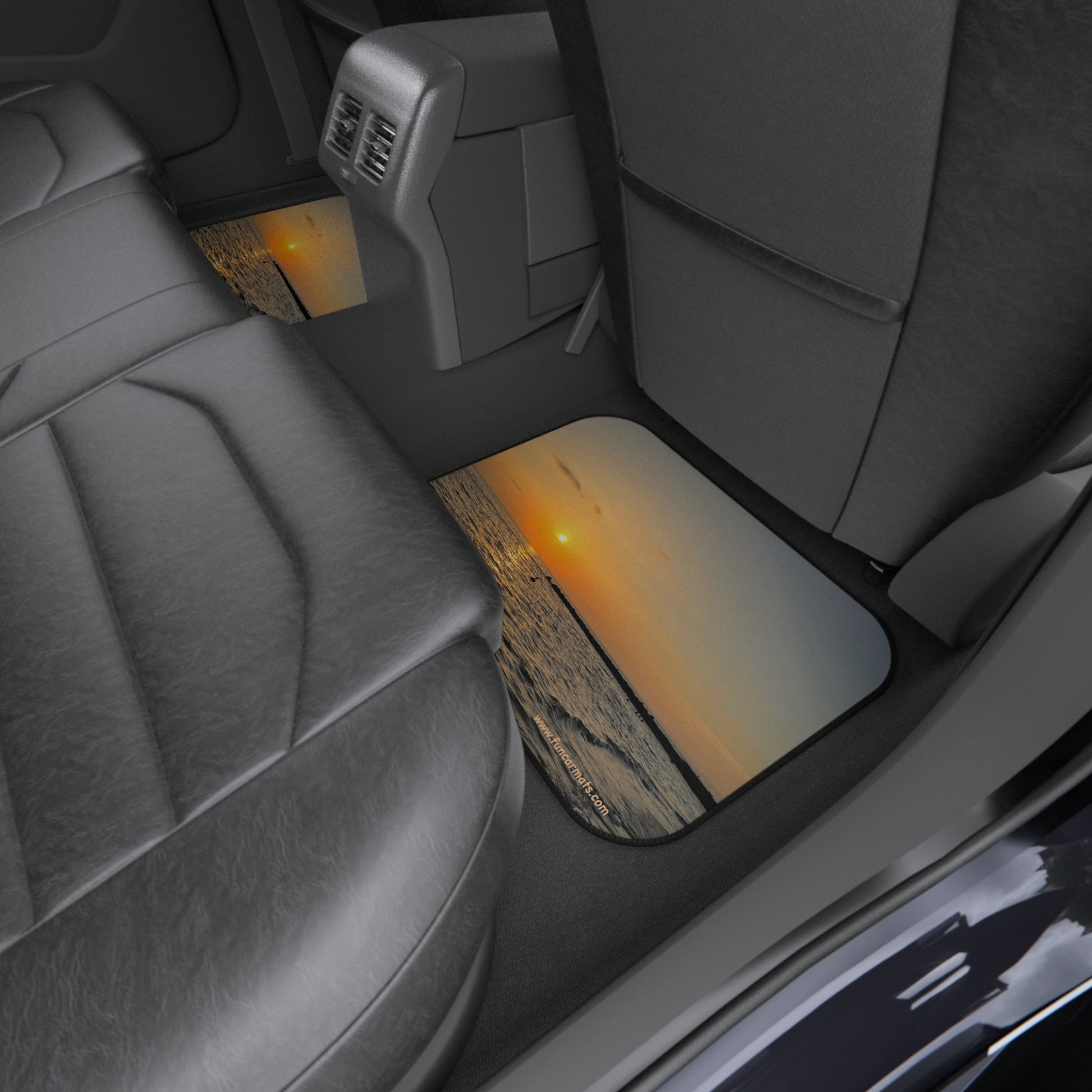 custom car mats - rear - Sunset