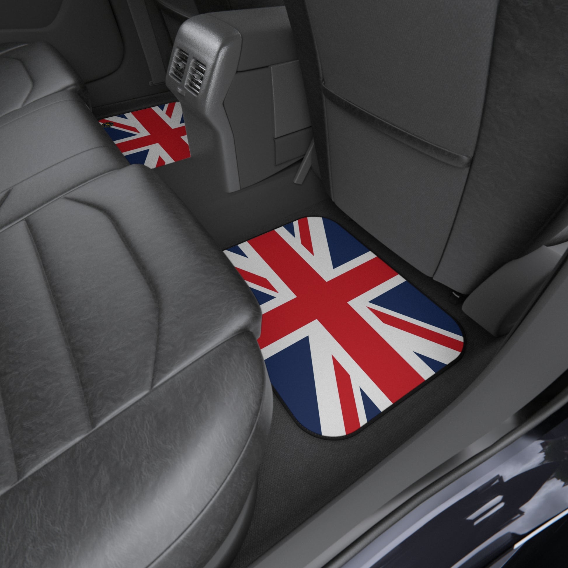 Union Jack design car floor mat with a British flag theme