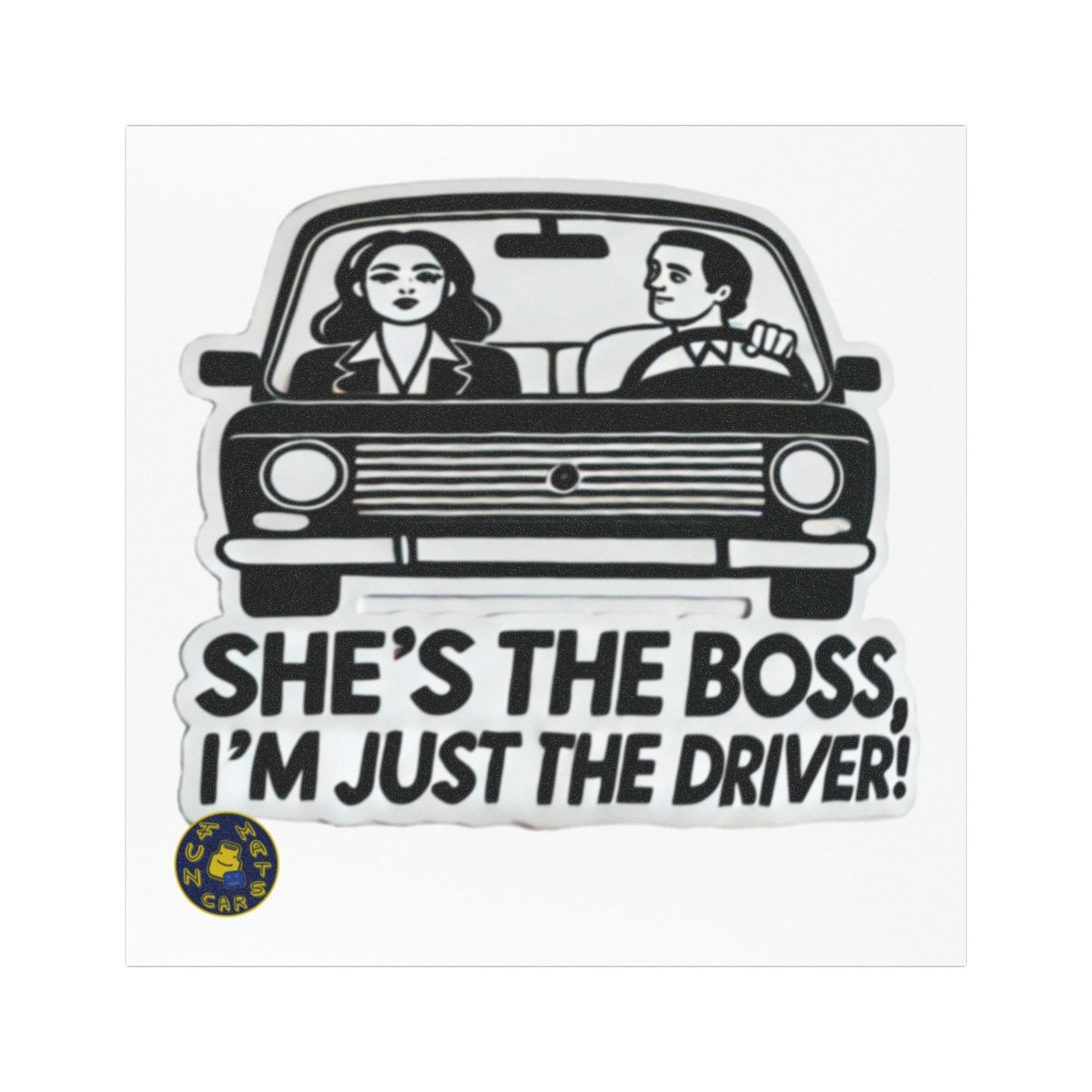 Bossy Driver Car Magnet | Funny Vehicle Decal, Gift for Her, Car Accessories, Auto Humor, Novelty Gift
