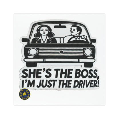 Bossy Driver Car Magnet | Funny Vehicle Decal, Gift for Her, Car Accessories, Auto Humor, Novelty Gift