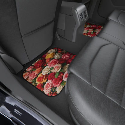 Custom Car Mats (Set of 4) - Nature - Roses