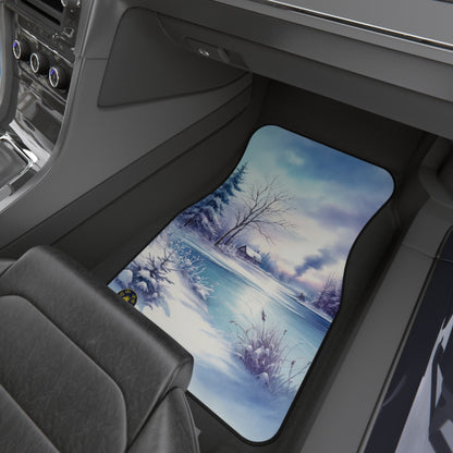 custom car floor mats - winter - white winter 