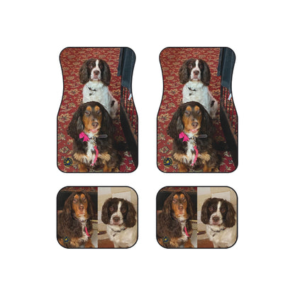 Custom Car Mats (Set of 4) - custom made - Cute dogs