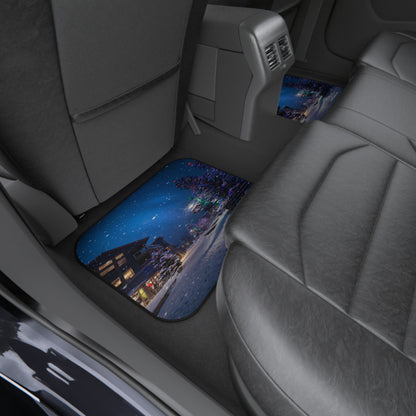 custom car mats - rear - winter dreams - Christmas feel