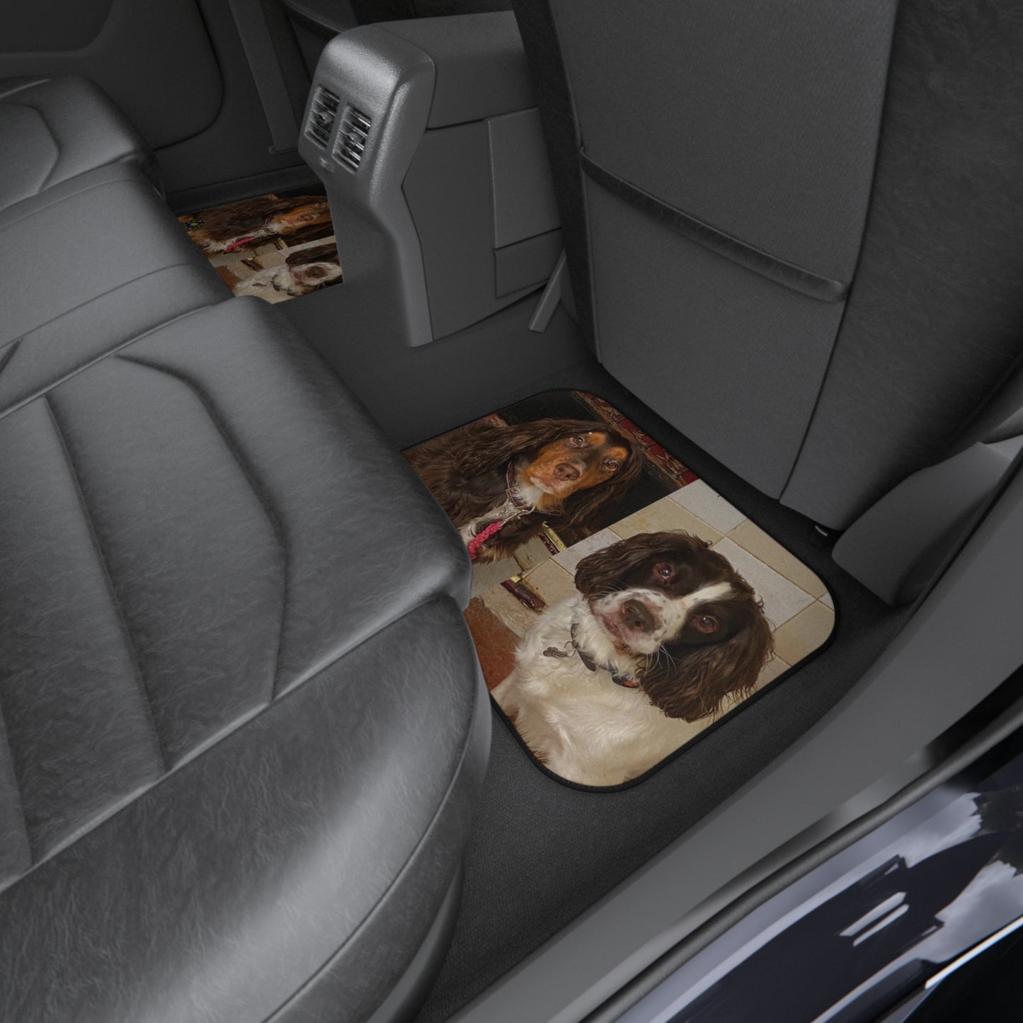 Custom Car Mats (Set of 4) - custom made - Cute dogs