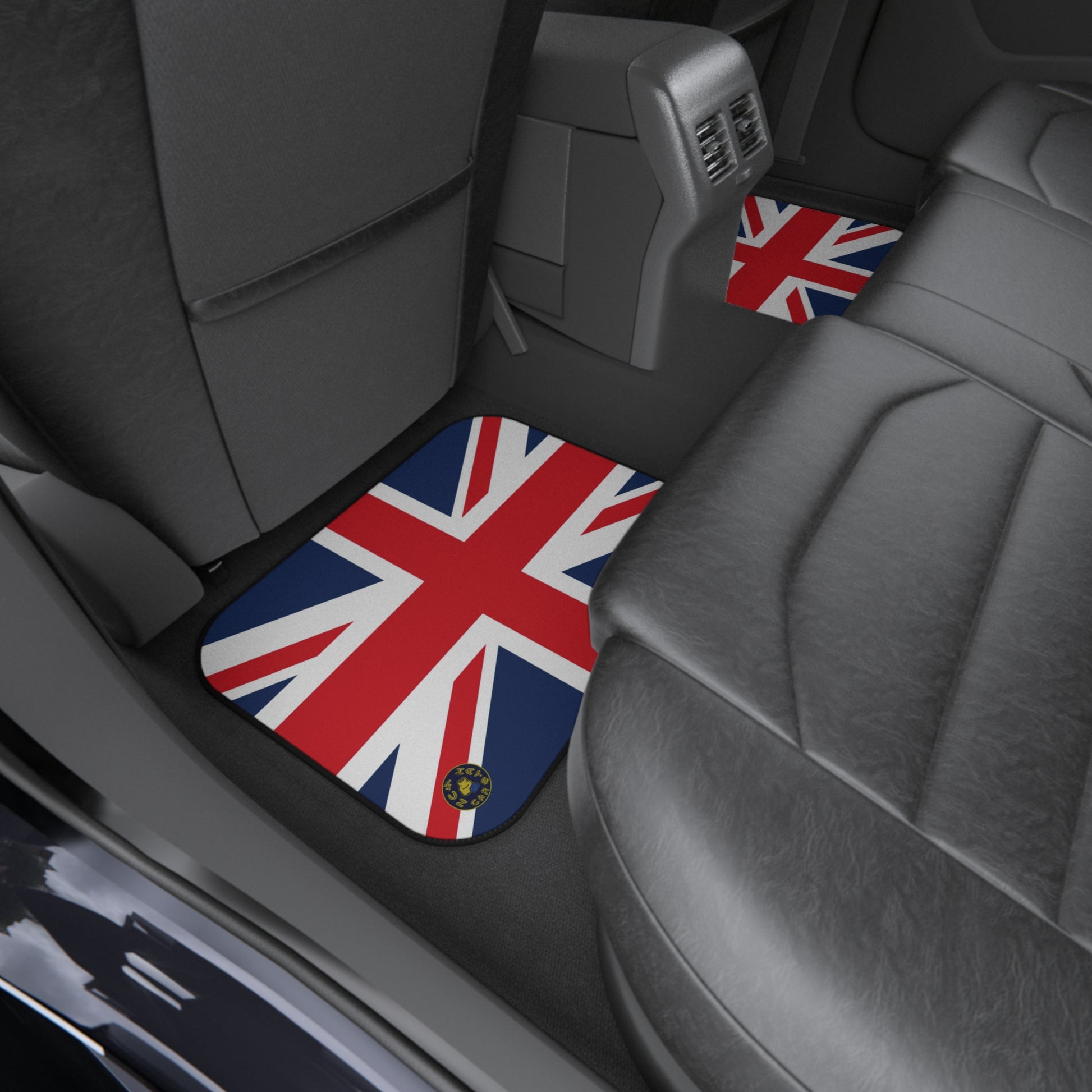 Union Jack design car floor mat with a British flag theme