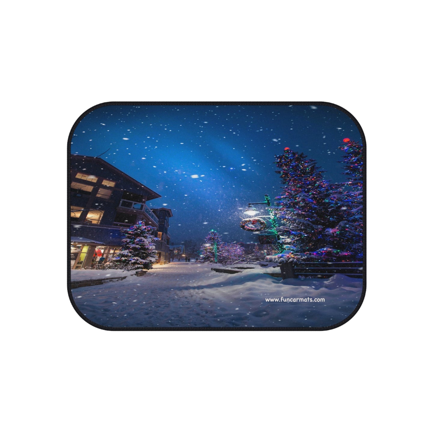 custom car mats - rear - winter dreams - Christmas feel