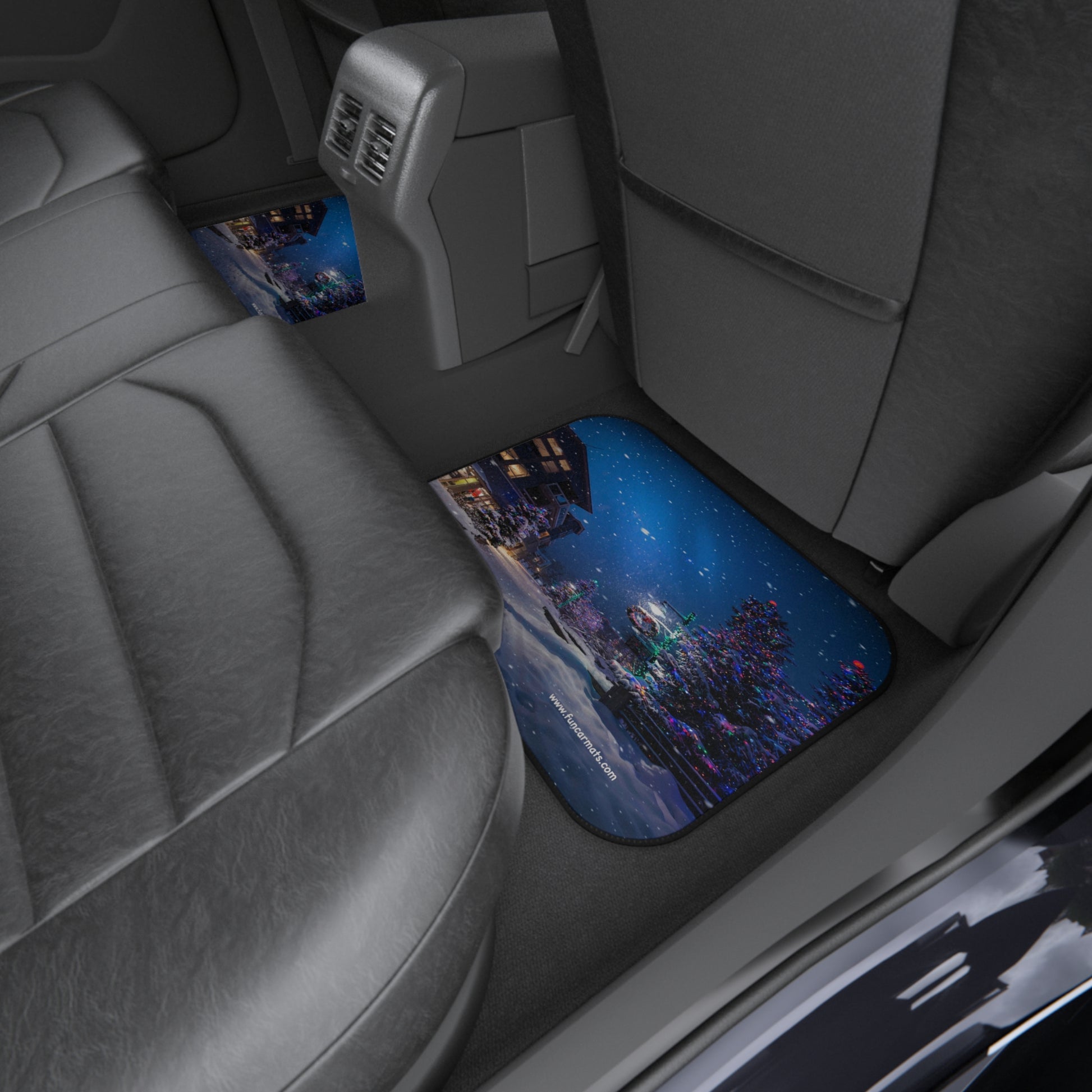 custom car mats - rear - winter dreams - Christmas feel