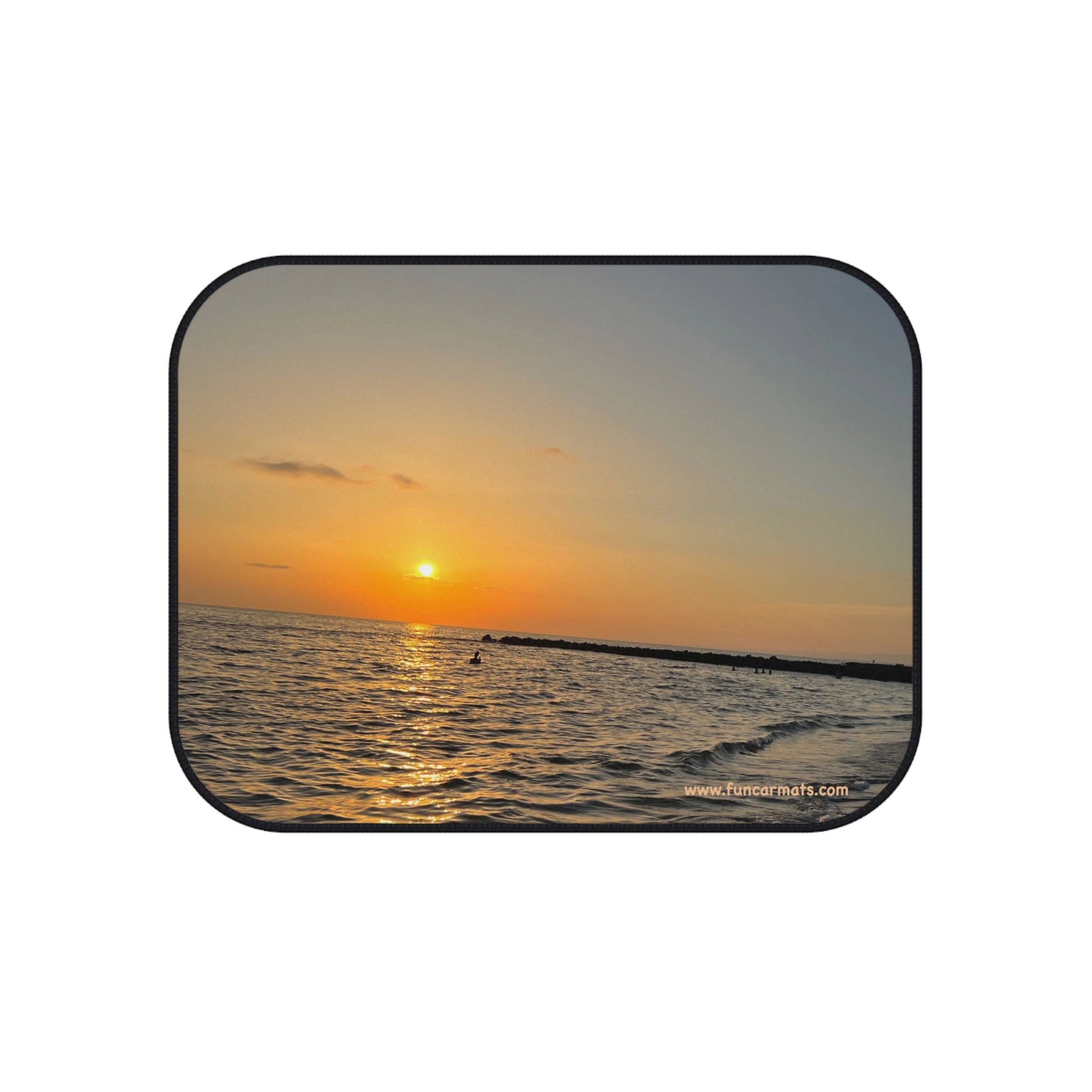 custom car mat - rear - Sunset 