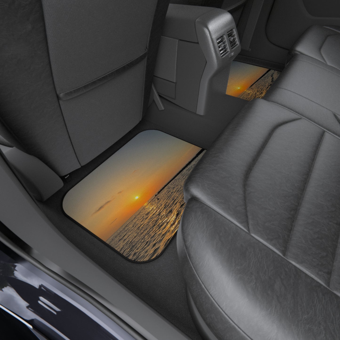 custom car mats - rear - Sunset 