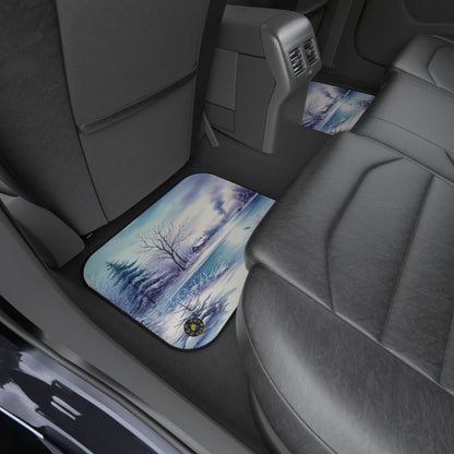 custom car floor mats - winter - white winter 